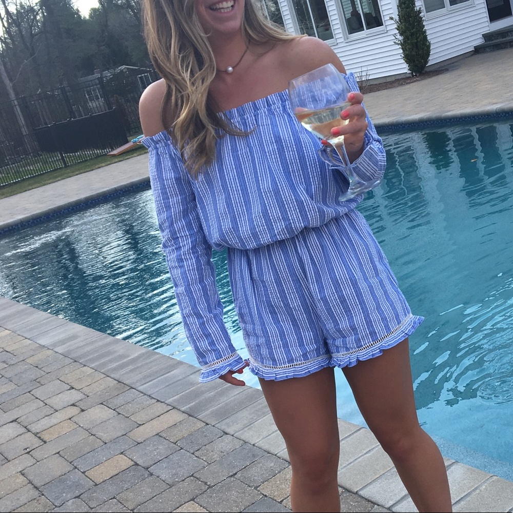 Romeo + Juliet off the shoulder romper